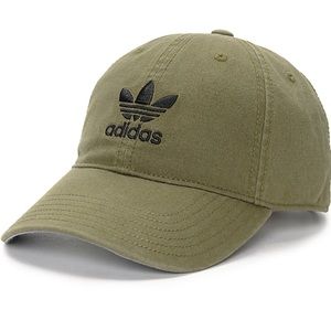 adidas olive baseball hat
